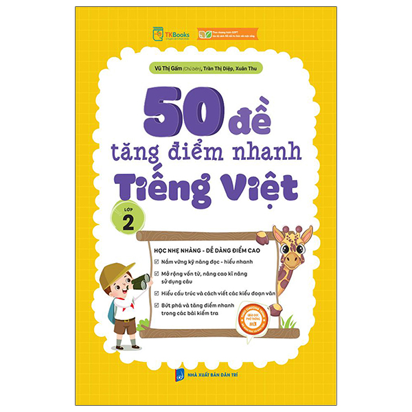 50 đề tăng điểm nhanh tiếng việt lớp 2