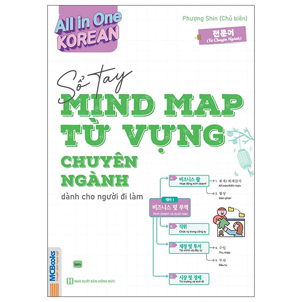 All In One Korean - So Tay Mind Map Tu Vung Tieng Han Chuyen Nganh - Danh Cho Nguoi Di Lam