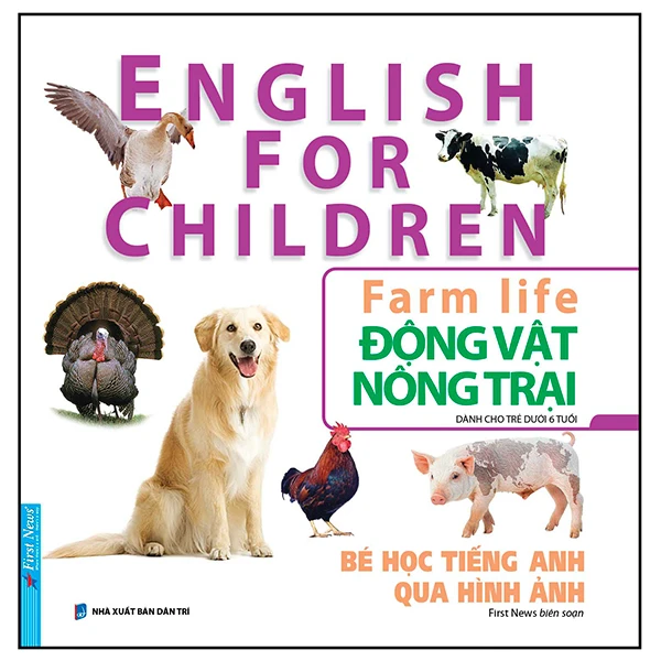 bé học tiếng anh qua hình ảnh - english for children - động vật nông trại - farm life
