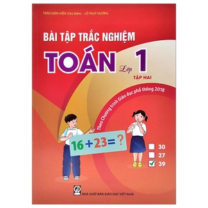 bộ bài tập trắc nghiệm toán lớp 1 - tập 2 (theo chương trình giáo dục phổ thông 2018)