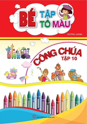 bộ bé tập tô màu công chúa - tập 10