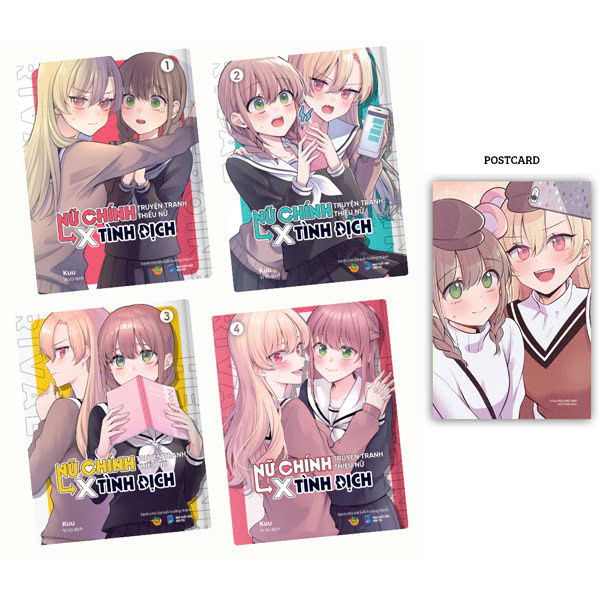 Bo
						
										
										Bo Manga - Nu Chinh Truyen Tranh Thieu Nu X Tinh Dich: Tap 1 - 4 (Bo 4 Tap) (Tai Ban 2025) - Tang Kem Postcard Boi Cung
