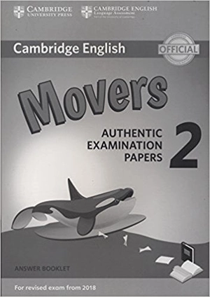bộ cambridge english young learners 2 for revised exam from 2018 movers answer booklet: authentic examination papers