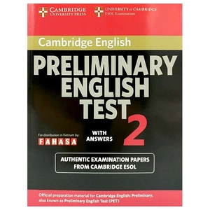 bộ cambridge preliminary english test 2 student's book with answers fahasa reprint edition
