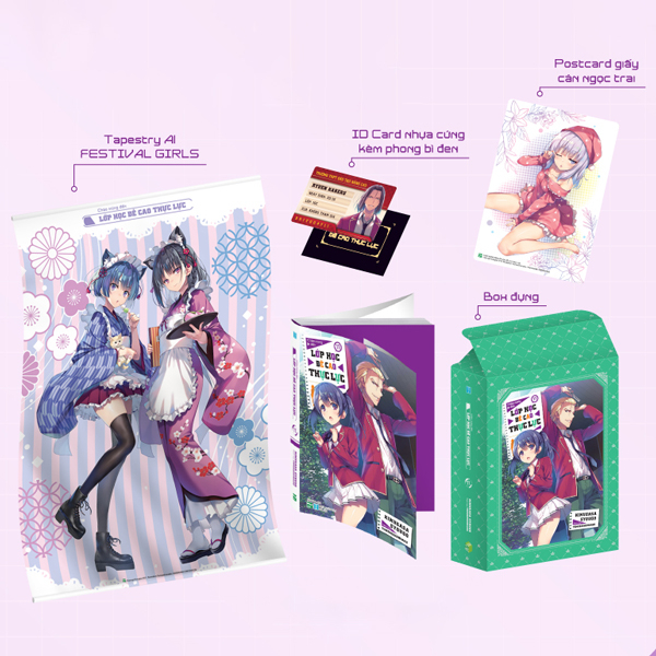 Bo
						
										
										Chao Mung Den Lop Hoc De Cao Thuc Luc - Tap 11 - Ban Gioi Han - Tang Kem Box + Tapestry A1 + ID Card Nhua + Postcard
