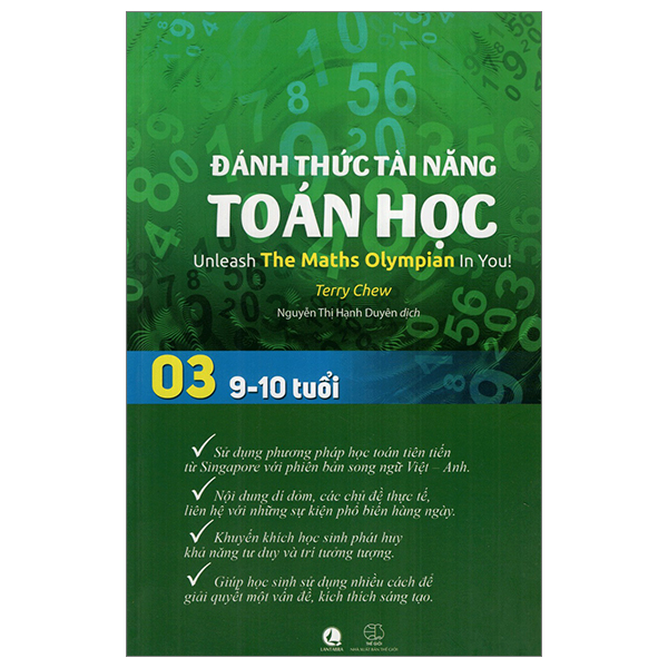 bộ đánh thức tài năng toán học - unleash the maths olympian in you! - tập 3 (9-10 tuổi) (tái bản 2023)