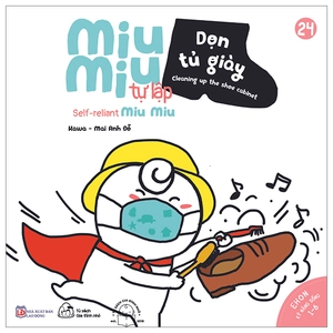 bộ ehon kĩ năng sống - tập 24 - miu miu tự lập - dọn tủ giày (dành cho độ tuổi 1-6) (tái bản 2023)
