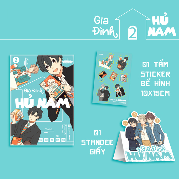 Bộ Gia Đình Hủ Nam - Tập 2 - Tặng Kèm Sticker Bế Hình + Standee Giấy Bồi Cứng
