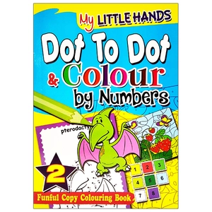 bộ my little hands: dot to dot & colour by numbers book 2