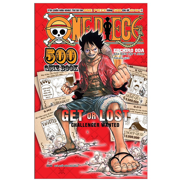 bộ one piece - 500 quiz book - get or lost challenge wanted - tập 1