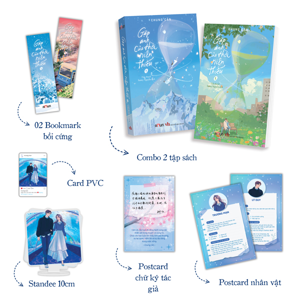 Bo Sach Gap Anh Cua Thoi Nien Thieu - Tap 1 + Tap 2 (Bo 2 Tap) - Ban Dac Biet - Tang Kem 2 Bookmark Boi Cung + 1 Postcard Chu Ky In + 2 Postcard Nhan Vat + 1 Card PVC + 1 Standee Mica
