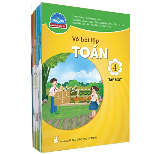 bộ sách giáo khoa bộ lớp 4 - chân trời - sách bài tập (bộ 12 cuốn) (mỹ thuật bản 1) (chuẩn)