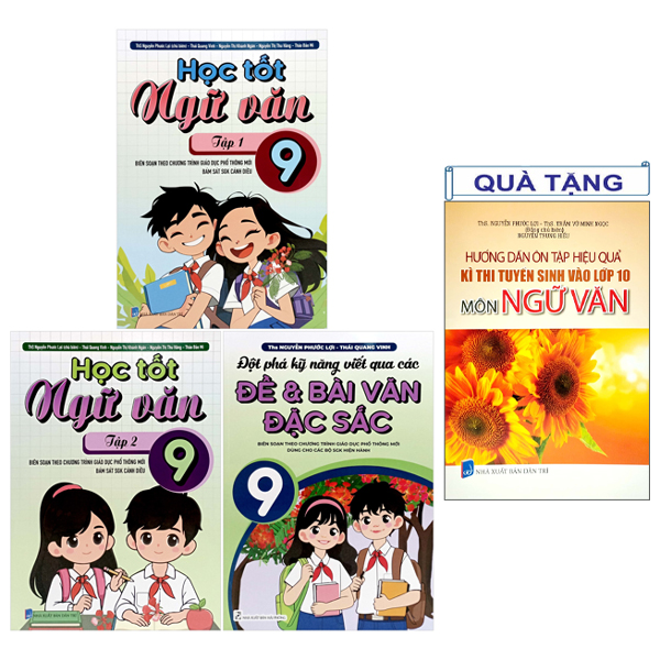 Bo Sach Hoc Tot Ngu Van 9 (Bo 3 Cuon) - Tang Kem Sach Huong Dan On Tap Hieu Qua Ki Thi Tuyen Sinh Vao Lop 10 Mon Ngu Van