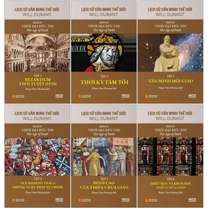 bộ sách lịch sử văn minh thế giới - phần iv - thời đại đức tin - bìa cứng (bộ 6 cuốn)