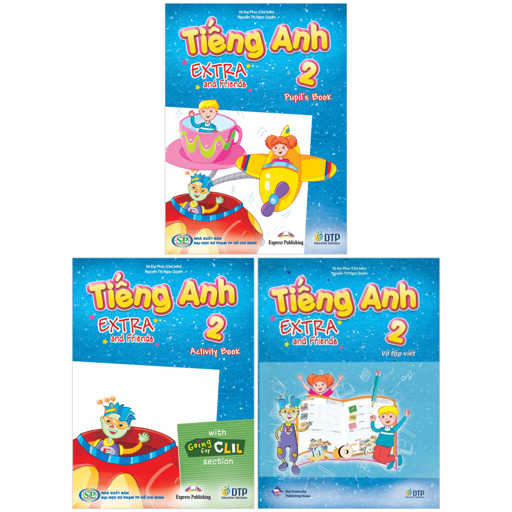 Bo Sach Tieng Anh 2 - Extra And Friends - Pupil's Book + Activity Book + Vo Tap Viet (Bo 3 Cuon)