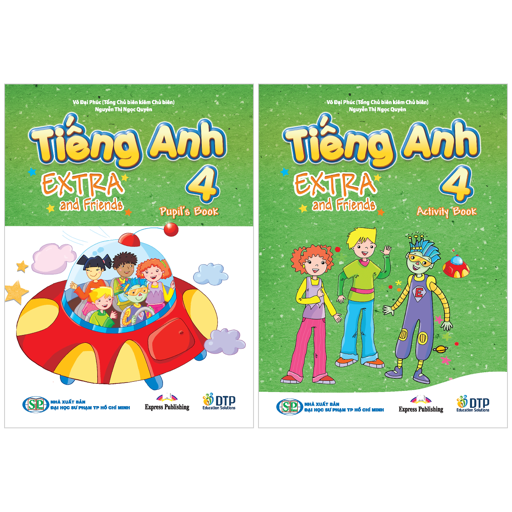 Bo Sach Tieng Anh 4 - Extra And Friends - Pupil's Book + Activity Book (Bo 2 Cuon)