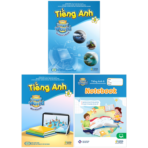 Bo Sach Tieng Anh 6 - I-Learn Smart World - Student's Book + Workbook + Notebook (Bo 3 Cuon)