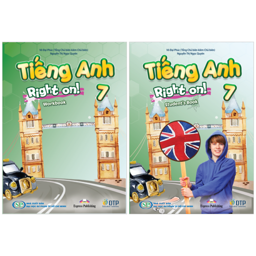 Bo Sach Tieng Anh 7 - Right On! - Student's Book + Workbook (Bo 2 Cuon)