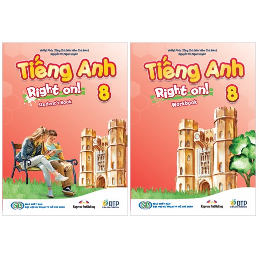Bo Sach Tieng Anh 8 - Right On! - Student's Book + Workbook (Bo 2 Cuon)
