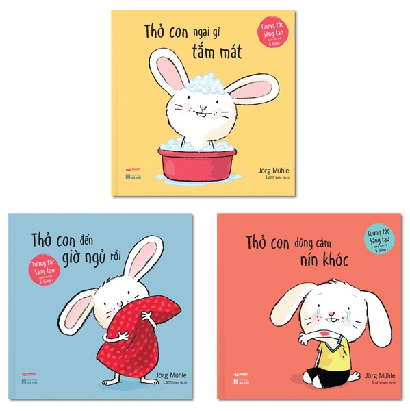 bộ sách tương tác - thỏ con tương tác, sáng tạo
