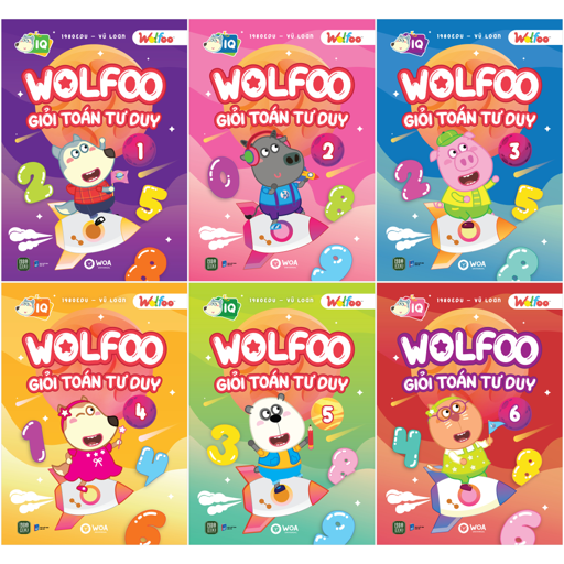 Bo Sach Wolfoo Gioi Toan Tu Duy: Tap 1 - 6 (Bo 6 Tap)
