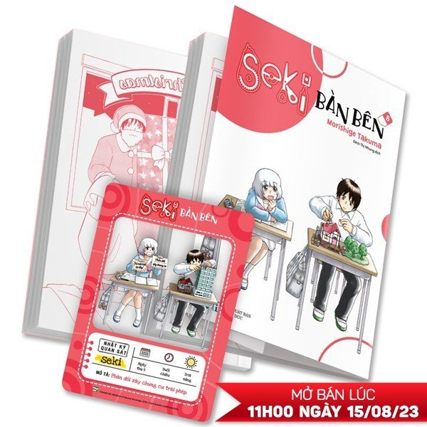 bộ seki bàn bên - tập 8 - tặng kèm clear card