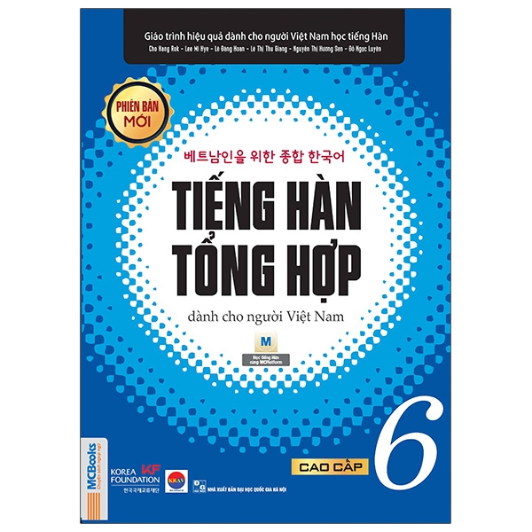 bộ tiếng hàn tổng hợp dành cho người việt nam - cao cấp 6 - bản đen trắng