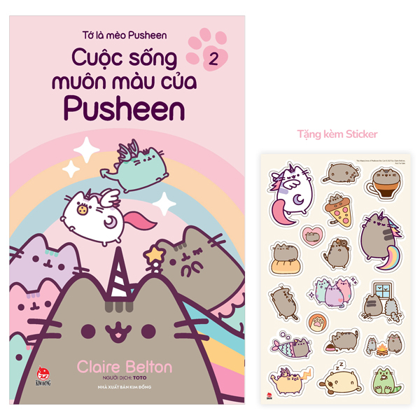 Bo
						
										
										To La Meo Pusheen - Tap 2 - Cuoc Song Muon Mau Cua Pusheen - Tang Kem Sticker