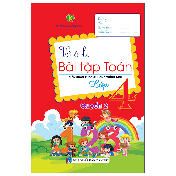 bộ vở ô li bài tập toán lớp 4 - quyển 2