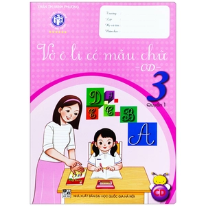 bộ vở ô li có mẫu chữ 3 - tập 1 (cánh diều - 2022)