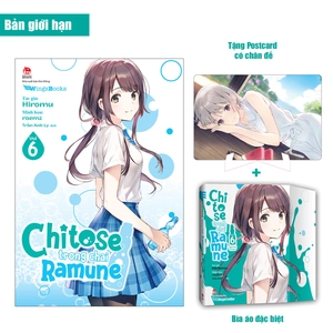 chitose trong chai ramune - tập 6 - bản giới hạn - tặng kèm bìa áo limited + postcard có chân đế