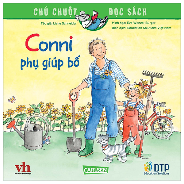 chú chuột đọc sách - conni phụ giúp bố