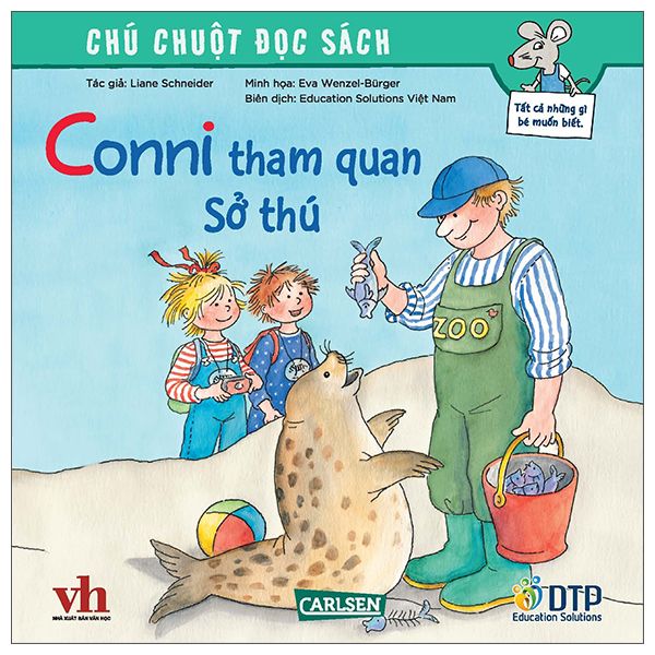 chú chuột đọc sách - conni tham quan sở thú​
