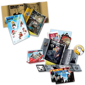 combo manga - sakamoto days - tập 11 - một đòn - bản thường + bản đặc biệt (bộ 2 cuốn) - tặng kèm sheet 5 standee đế gập + obi + huy hiệu + set 3 card đổi nền + standee lắp ghép