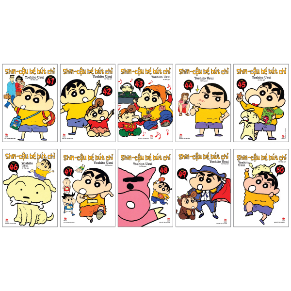 combo manga - shin - cậu bé bút chì: tập 41 - 50 (bộ 10 tập)