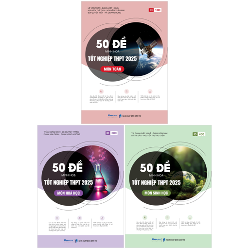 combo sách bộ đề minh họa tốt nghiệp thpt 2025 - khối b