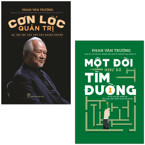 combo sách cơn lốc quản trị - ba trụ cột của văn hóa doanh nghiệp + một đời như kẻ tìm đường (bộ 2 cuốn)