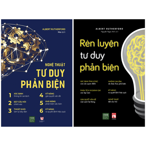 combo sách nghệ thuật tư duy phản biện + rèn luyện tư duy phản biện (bộ 2 cuốn)