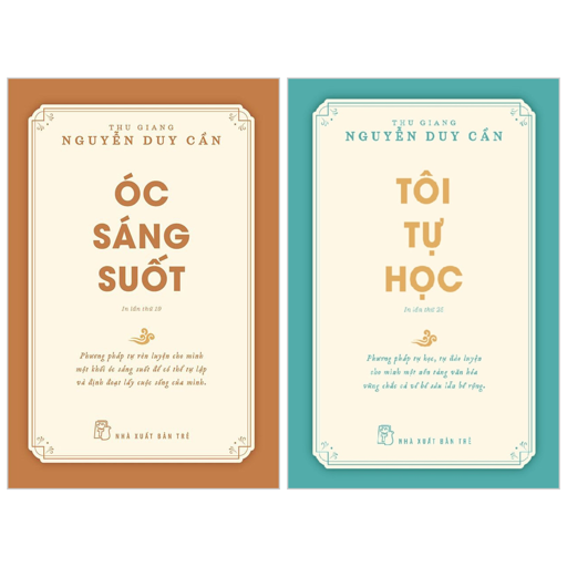 combo sách óc sáng suốt + tôi tự học (bộ 2 cuốn)