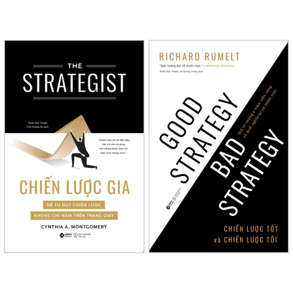 combo sách the strategist - chiến lược gia + good strategy bad strategy - chiến lược tốt và chiến lược tồi (bộ 2 cuốn)