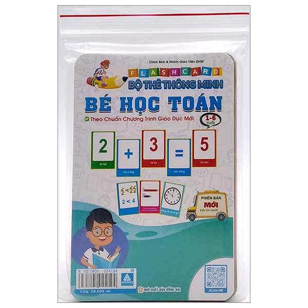 Flashcard - Bo The Thong Minh - Be Hoc Toan (1-6 Tuoi)
