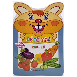 gấu con khéo tay - bé tô màu: rau củ