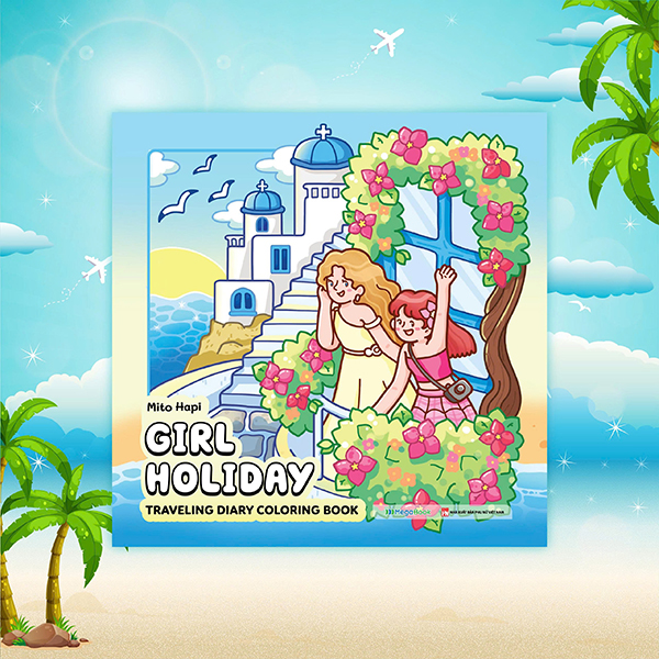 Girl Holiday - Traveling Diary Coloring Book