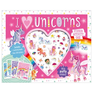 i love unicorns sticker activity case