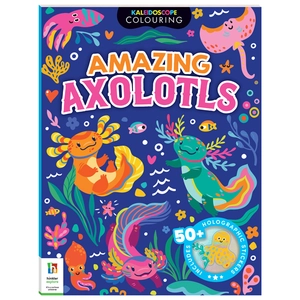 kaleidoscope sticker colouring awesome axolotls