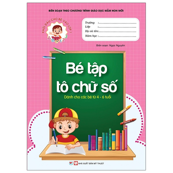 khởi đầu cho bé vào lớp 1 - bé tập tô chữ số