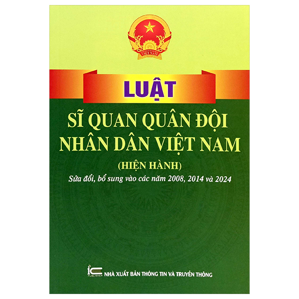 Luat Si Quan Quan Doi Nhan Dan Viet Nam (Hien Hanh) Sua Doi, Bo Sung Vao Cac Nam 2008, 2014 Va 2024