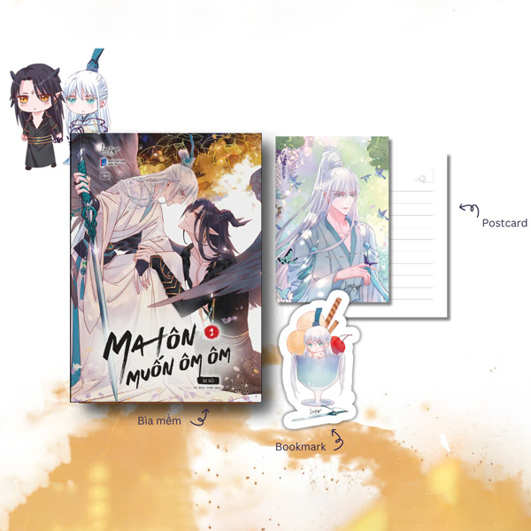 Ma Ton Muon Om Om - Tap 1 - Tang Kem Bookmark + Postcard Boi Cung