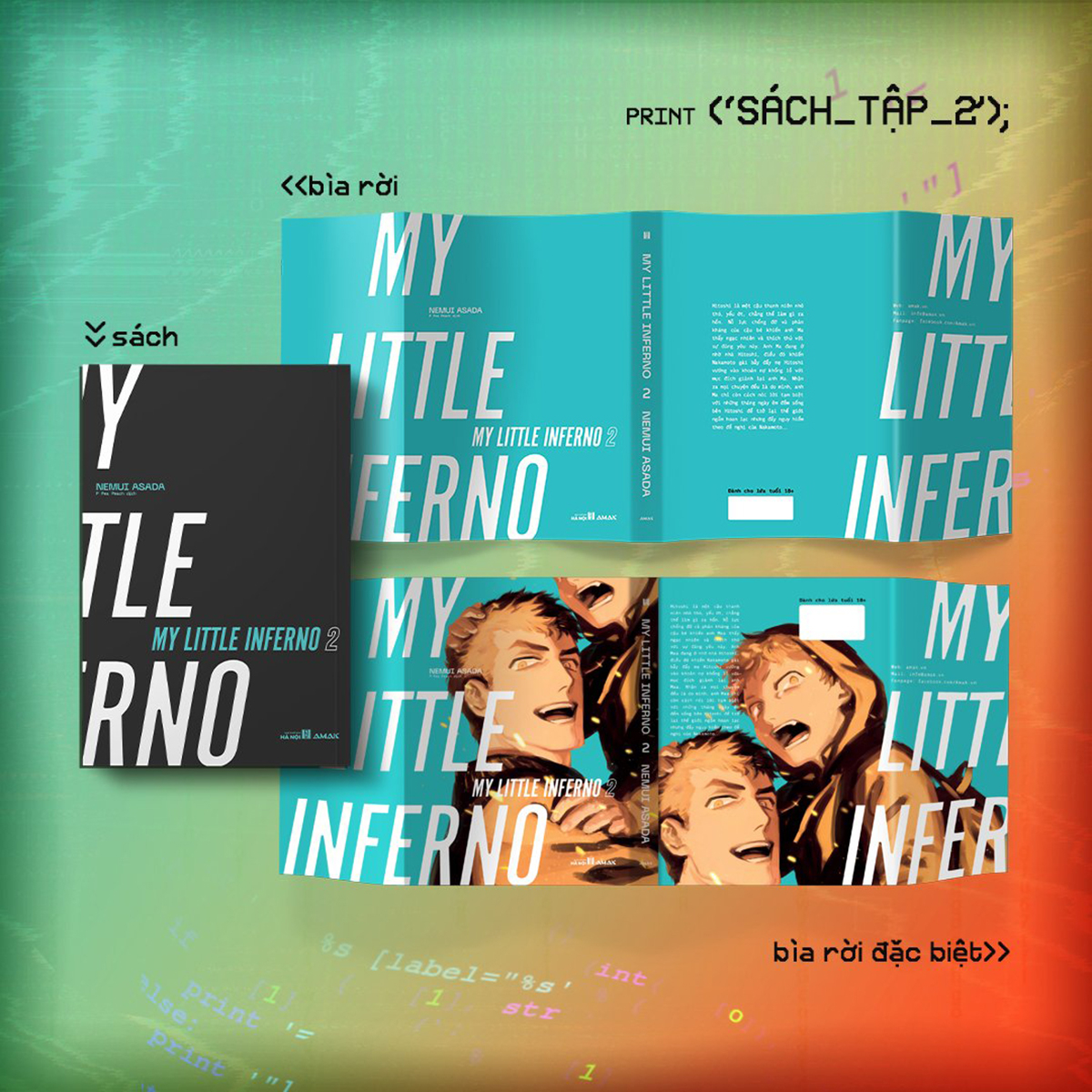 my little inferno (trọn bộ 2 tập) - tặng kèm 02 bìa sách đặc biệt + 02 bookmark + 02 postcard + đai sách