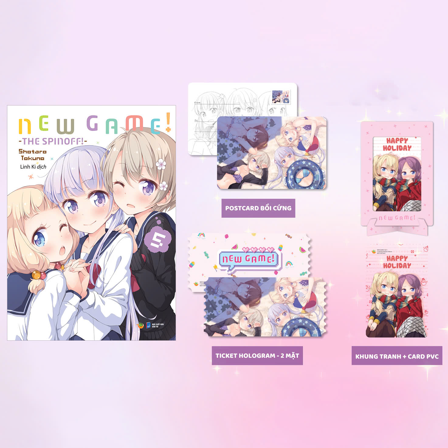 new game - tập 5 - bản đặc biệt - tặng kèm postcard + ticket hologram + card pvc + khung tranh bồi cứng
